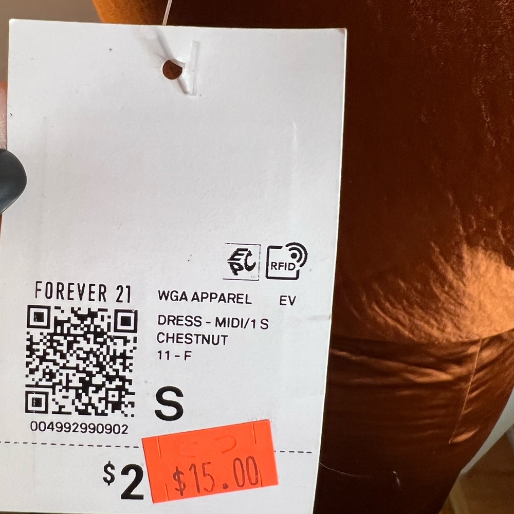 Forever 21 One-Shoulder Copper Dress - Picture 3 of 5